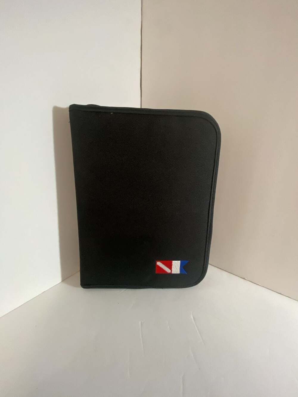 Trident 3-Ring Zippered Dive Log Book Organizer with Diver Down Flag